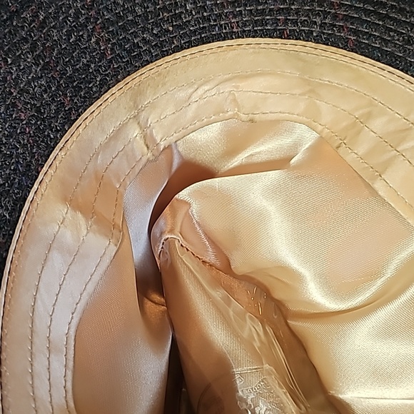 STUNNINH VINTAGE HOBBS CHARCOAL WOOL TWEED FEDORA - Picture 8 of 12